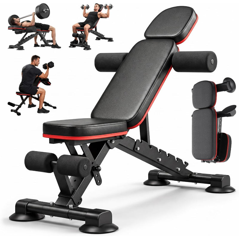 Heavy‑Duty Foldable Adjustable Workout Bench