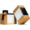 2‑Pack Premium Cork Yoga Blocks with Yoga Strap Set
