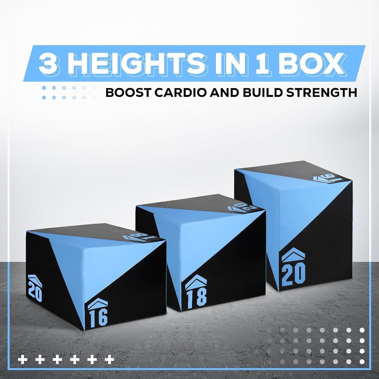 3‑in‑1 Foam Plyometric Jump Box