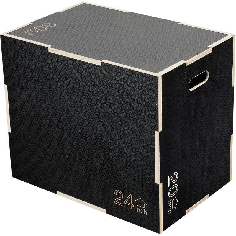 3‑in‑1 Wooden Non‑Slip Plyo Jump Box