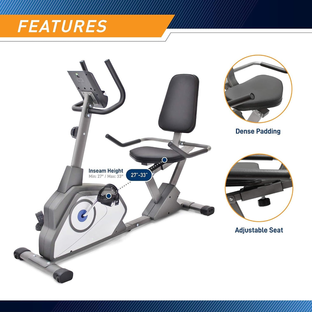 Magnetic Recumbent Stationary Exercise Bike