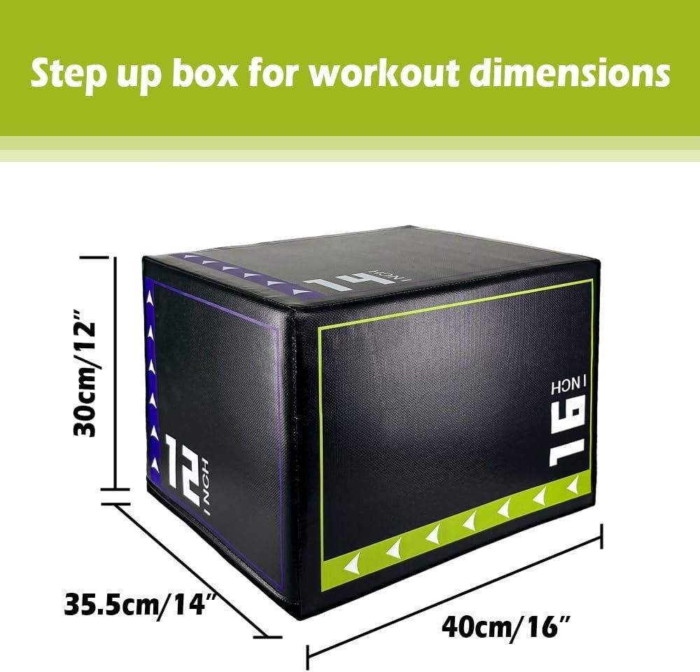 3‑in‑1 Non‑Slip Foam Plyo Jump Box
