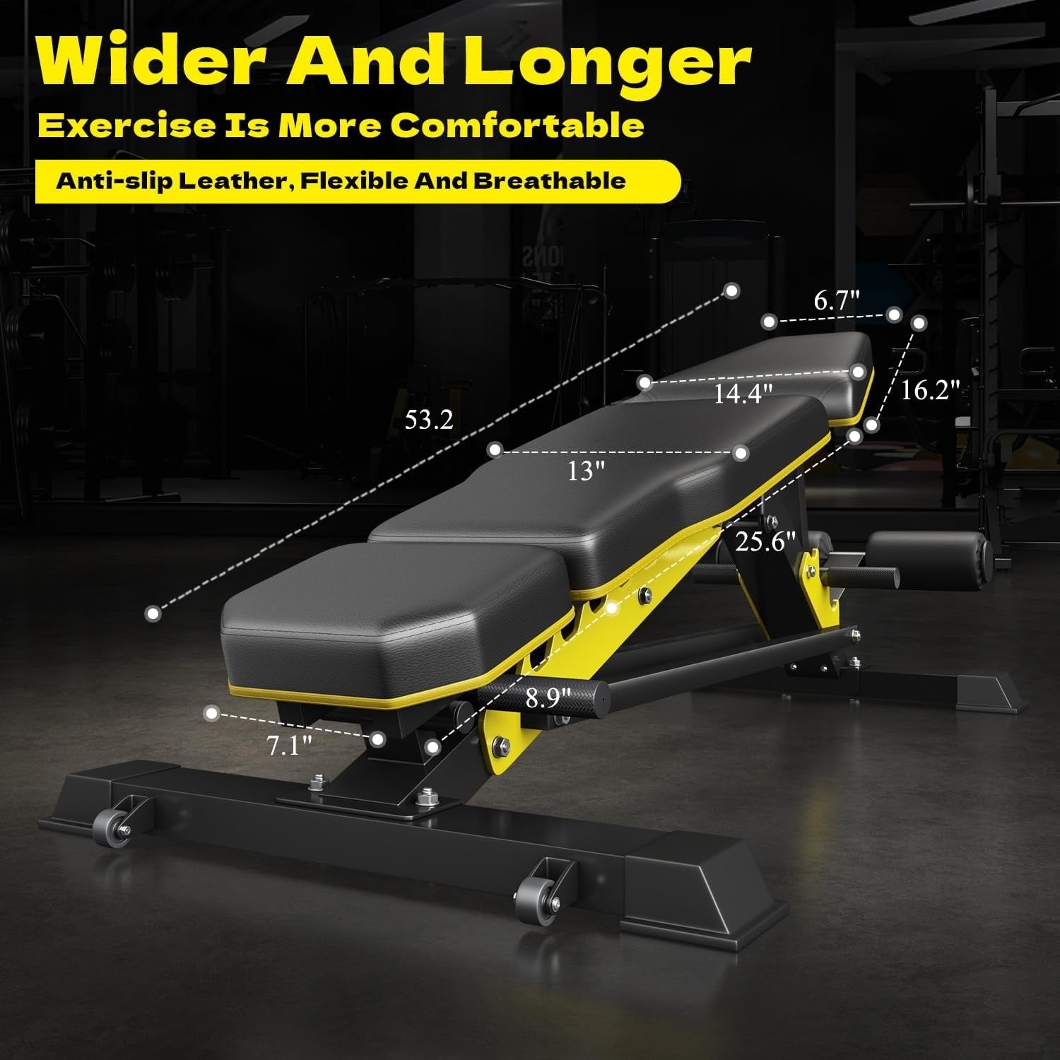 Heavy‑Duty Adjustable FID Weight Bench