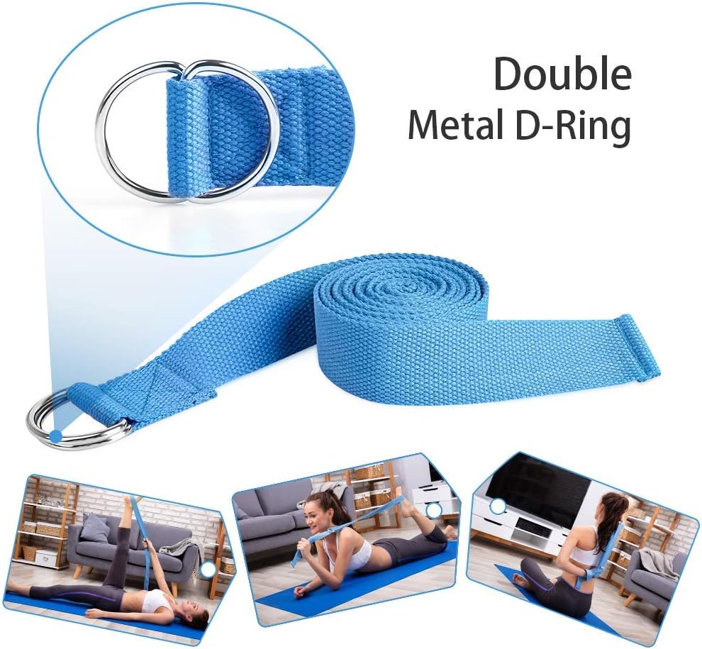 2‑Pack Cork Yoga Blocks Set with Yoga Strap