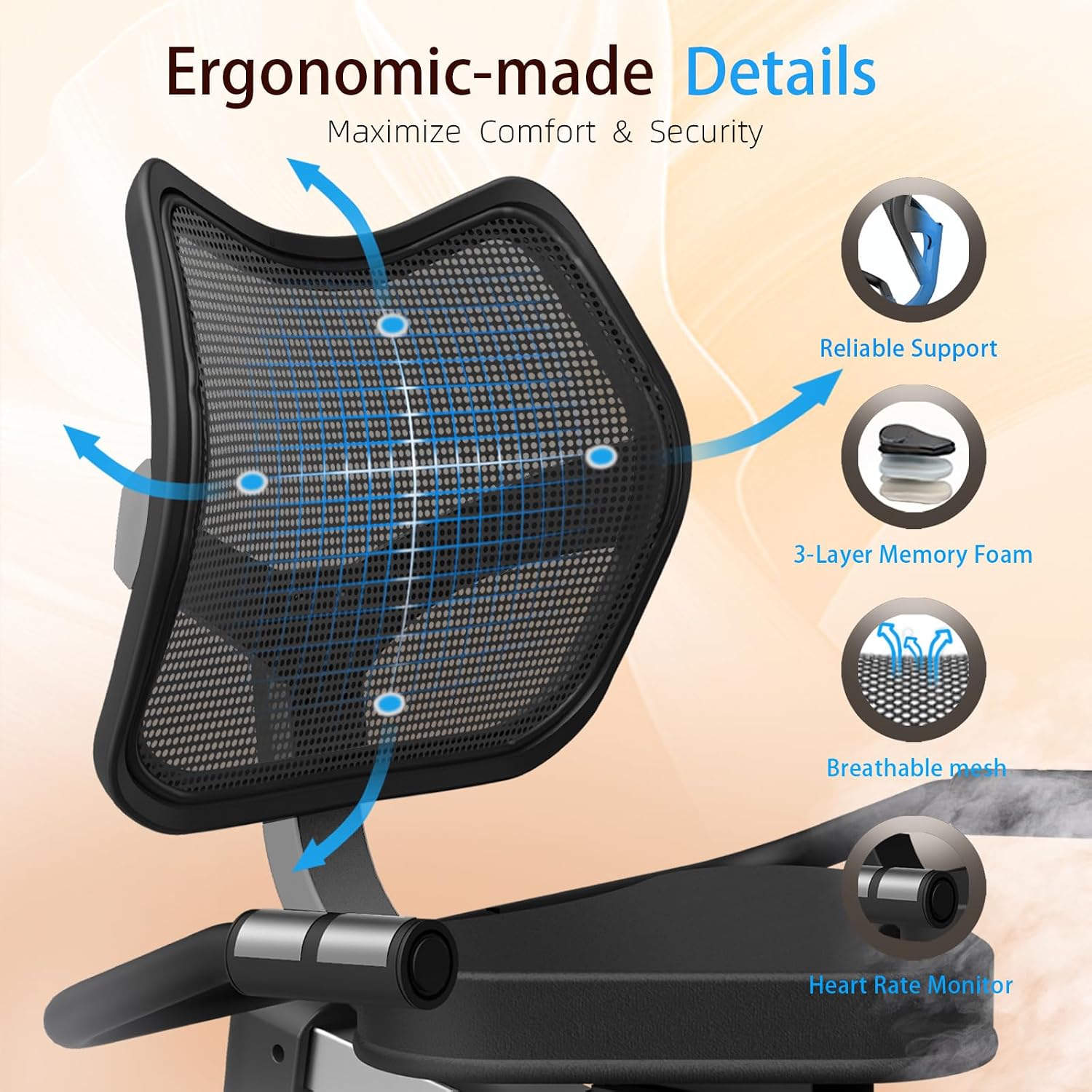 Magnetic Recumbent Exercise Bike for Seniors