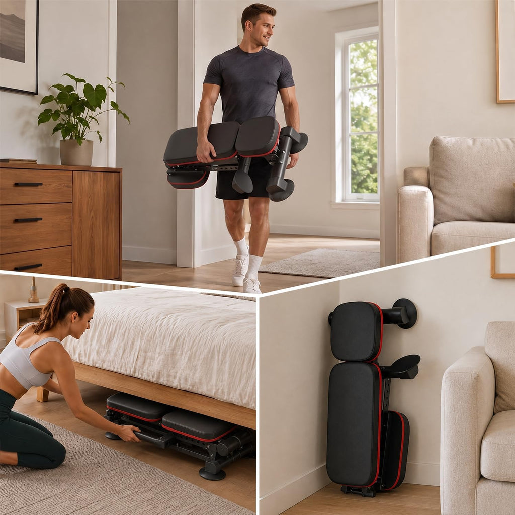 Heavy‑Duty Foldable Adjustable Workout Bench