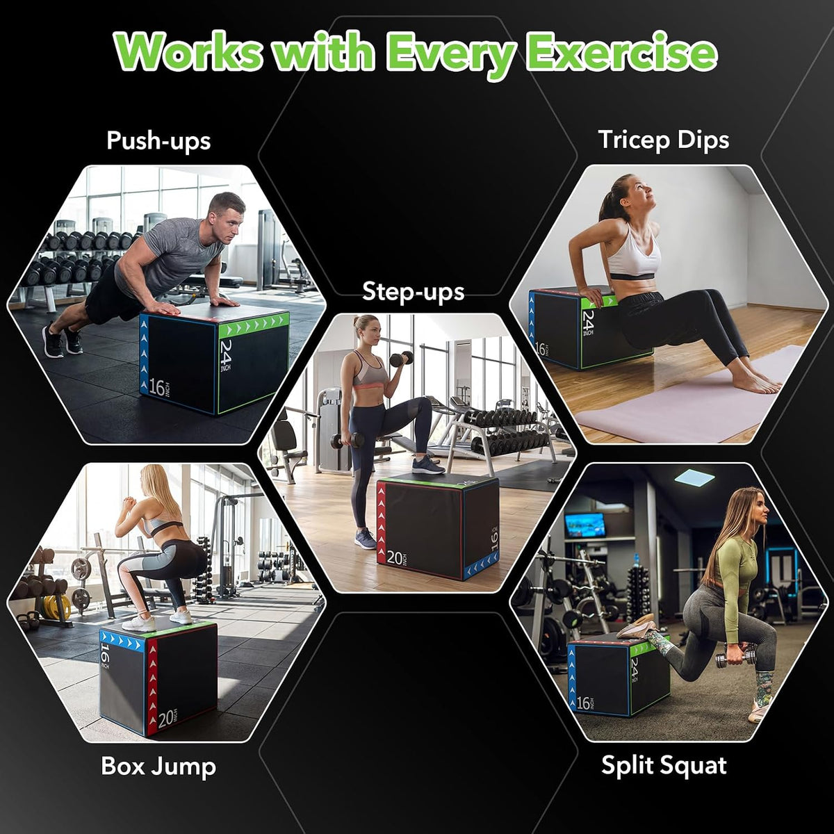 3‑Height Soft Foam Plyometric Jump Box