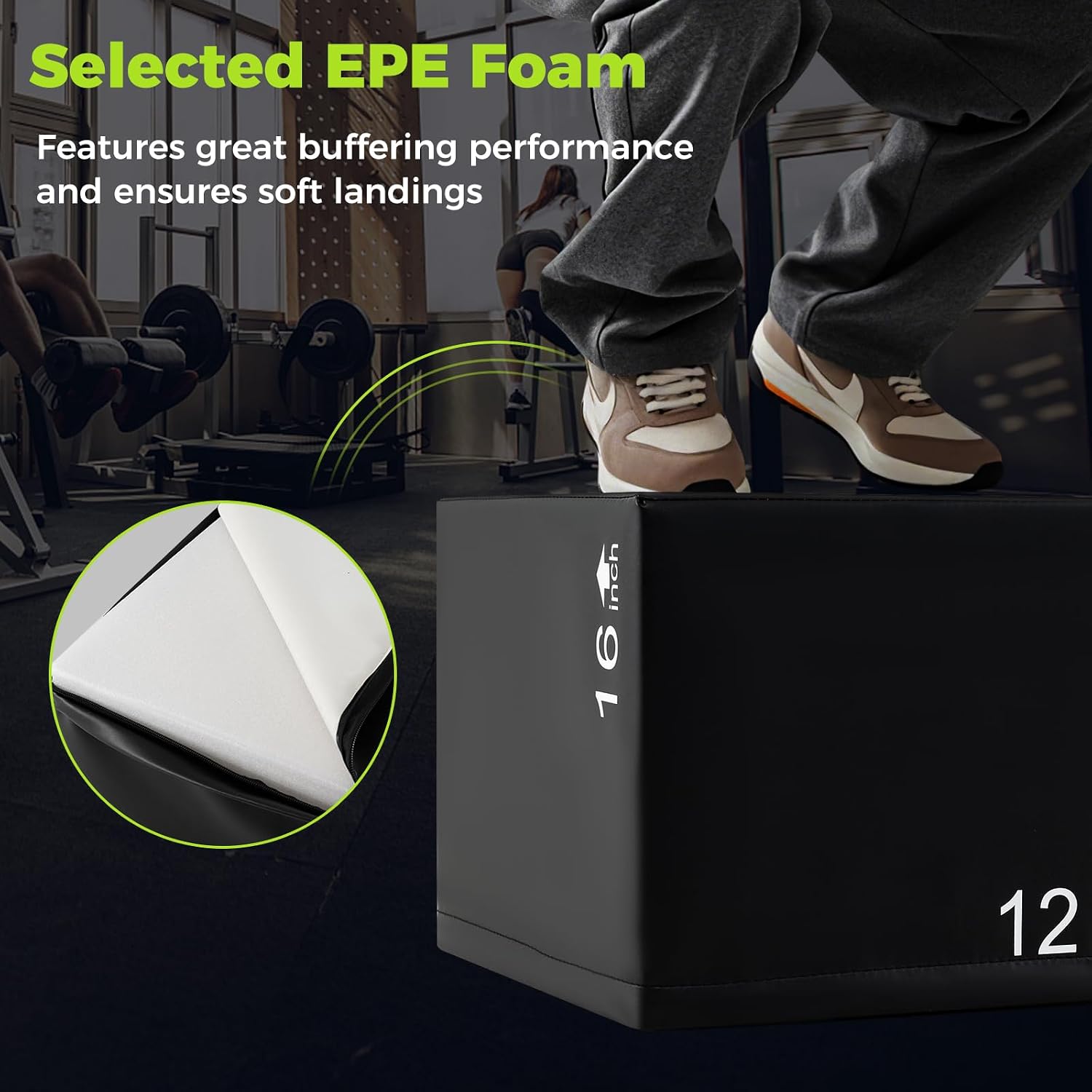 3‑in‑1 Non‑Slip PU Foam Plyometric Jump Box