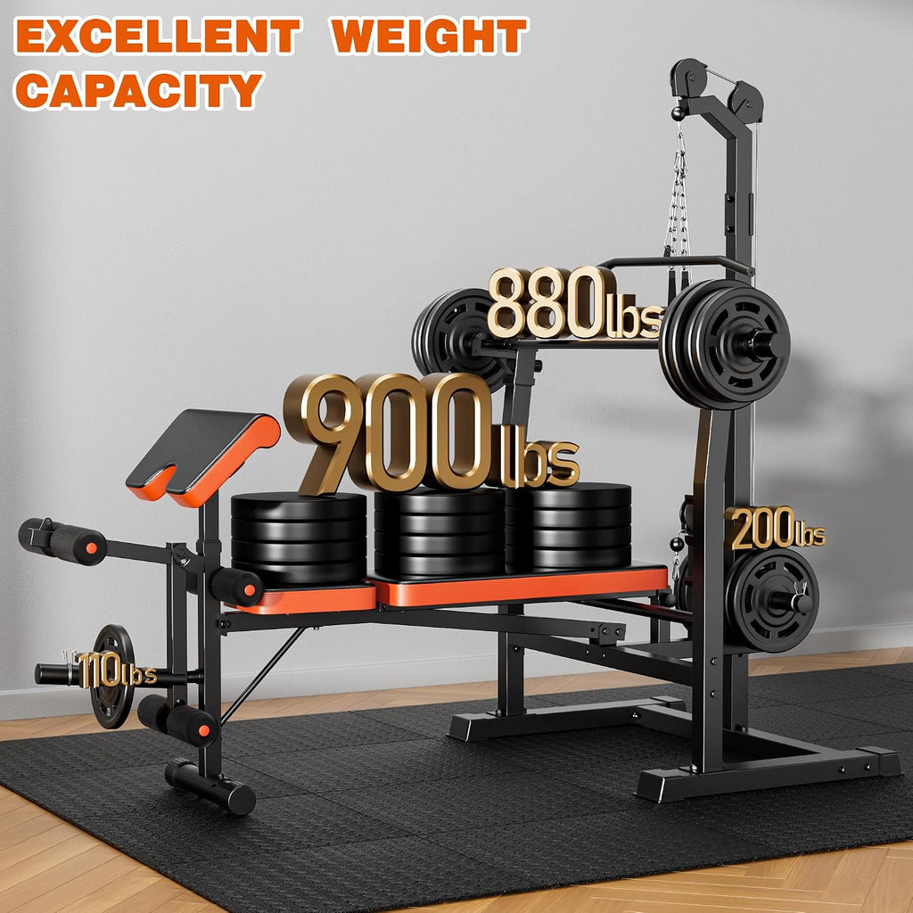 9‑in‑1 Multi‑Function Olympic Weight Bench Set