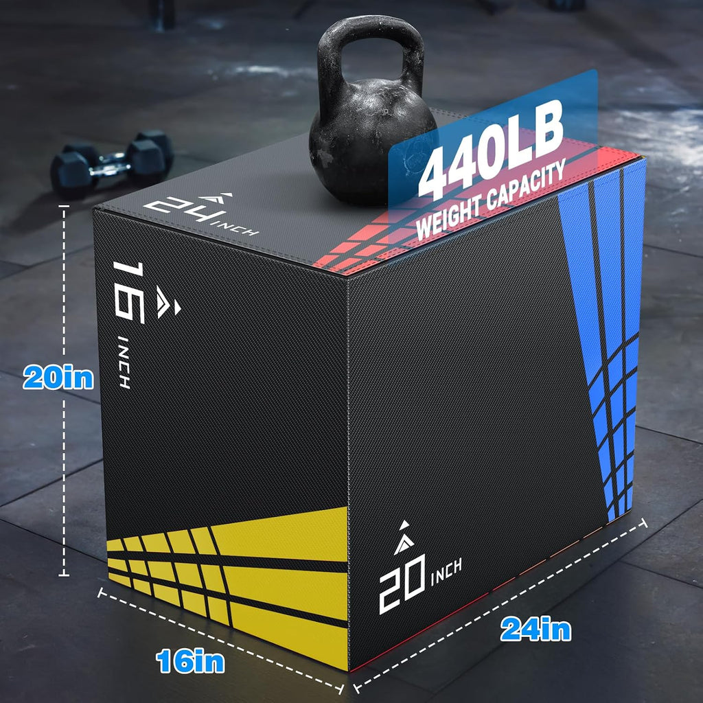 3‑in‑1 EPE Foam Plyometric Jump Box