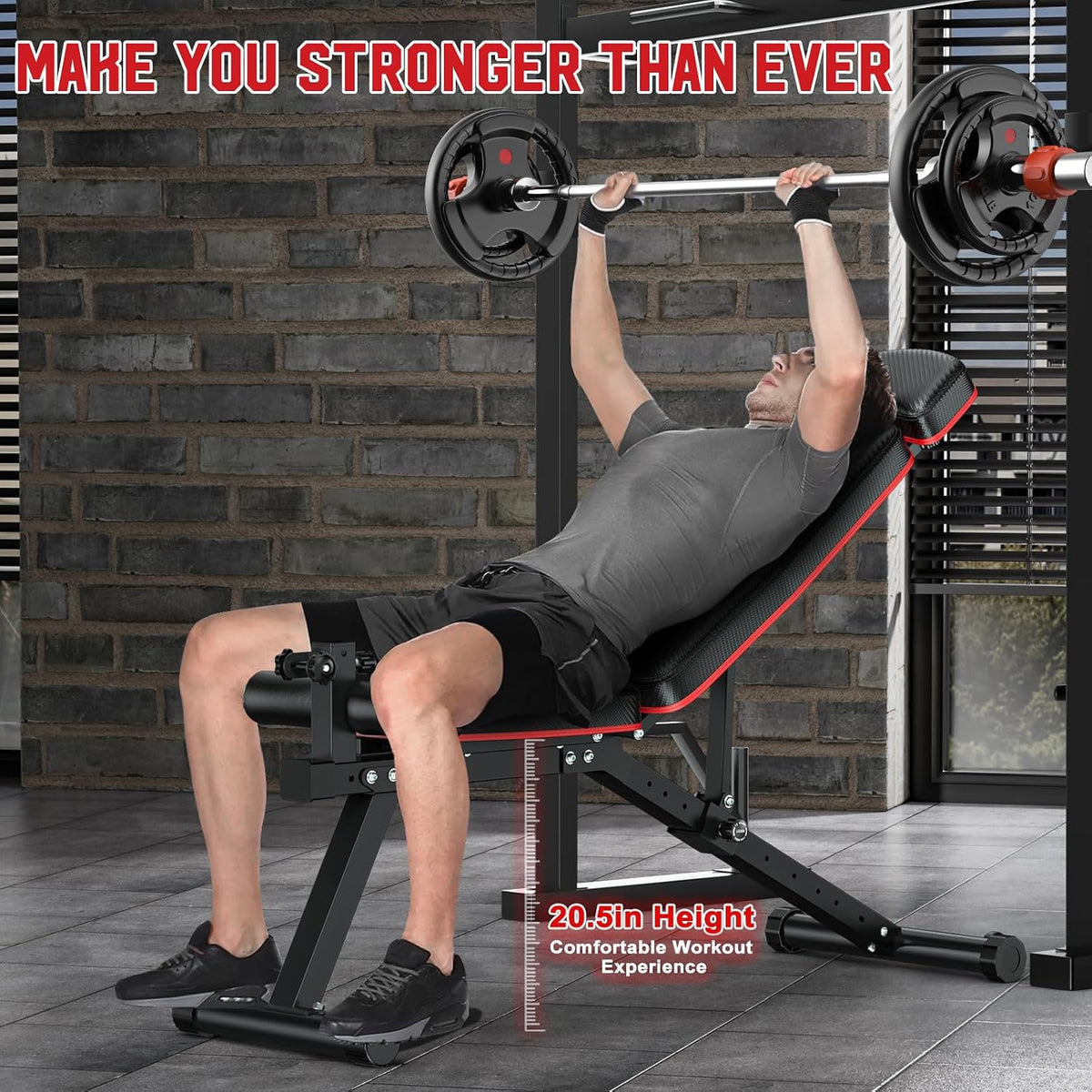Adjustable FID Weight Bench with Leg Developer