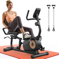 Magnetic Recumbent Exercise Bike with LCD Monitor