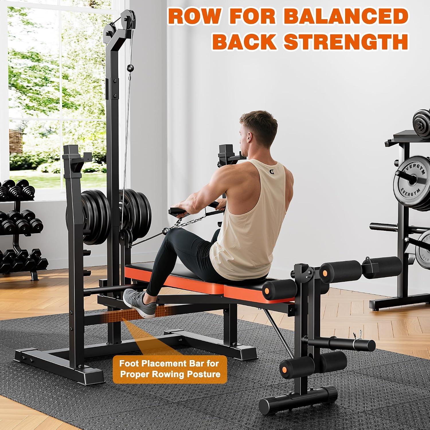 9‑in‑1 Multi‑Function Olympic Weight Bench Set