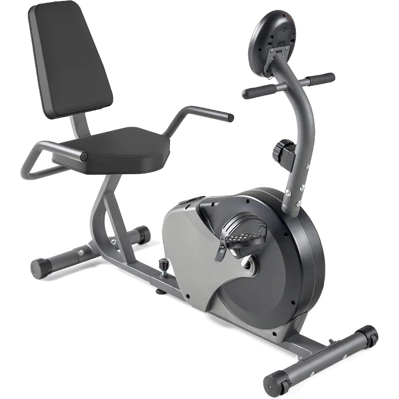 Magnetic Recumbent Exercise Bike with Transport Wheels