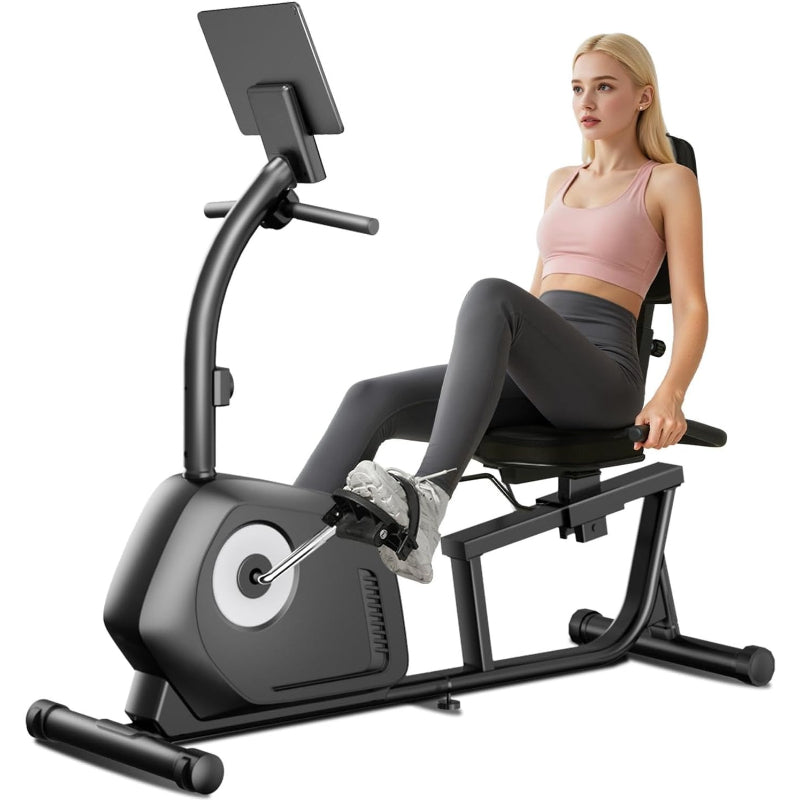 Magnetic Recumbent Bike with LCD Monitor for Seniors