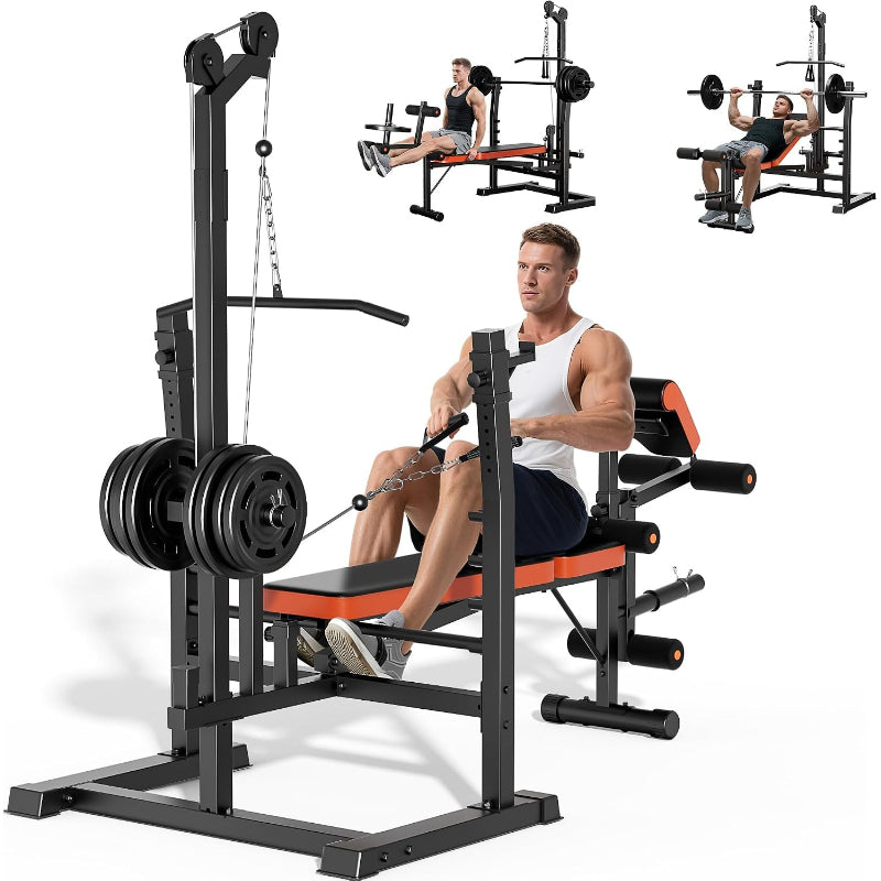 9‑in‑1 Multi‑Function Olympic Weight Bench Set
