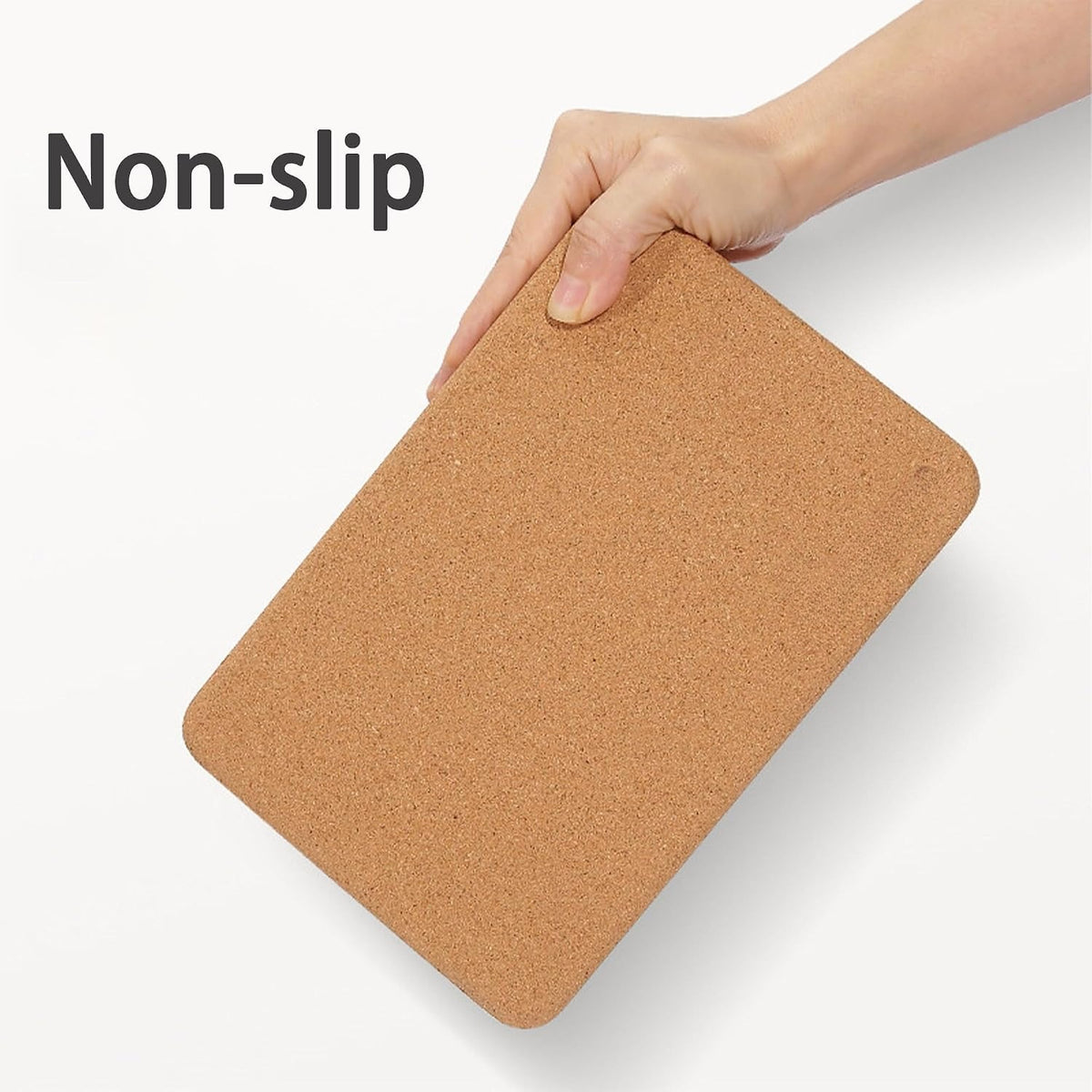 2‑Pack High‑Density Non‑Slip Cork Yoga Blocks