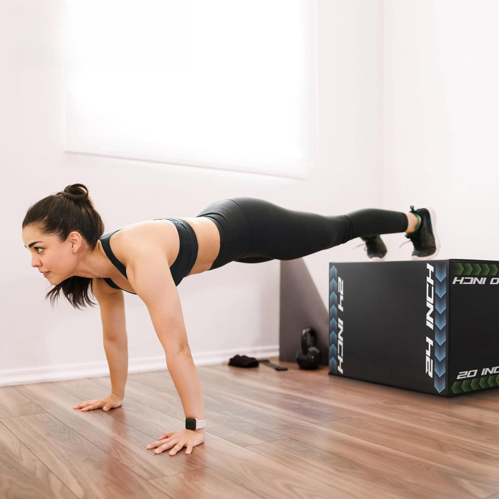 3‑in‑1 Adjustable Foam Plyometric Jump Box
