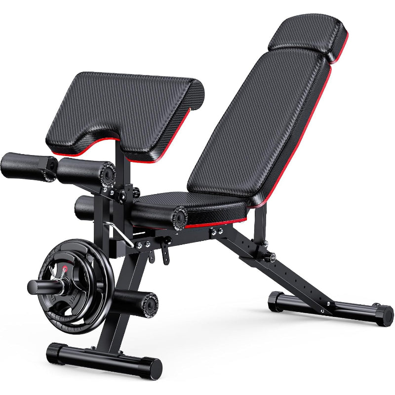 Adjustable FID Weight Bench with Leg Developer