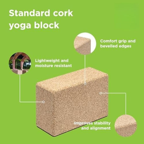 Multi‑Shape Non‑Slip Eco‑Friendly Cork Yoga Block Bundle