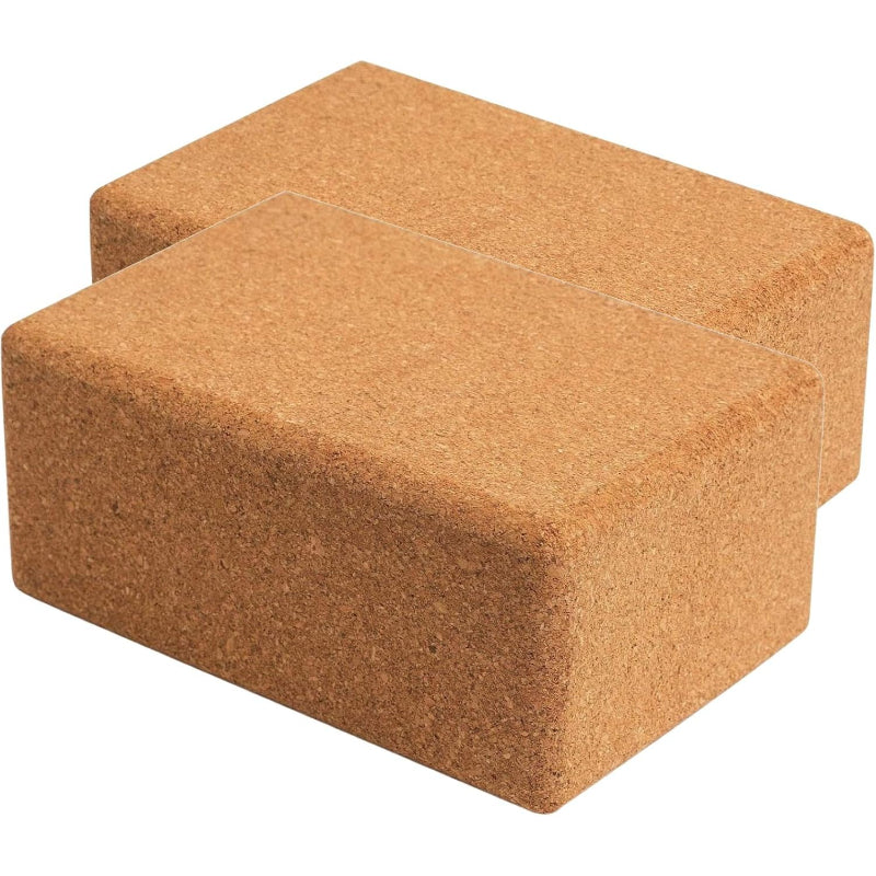 Portuguese Cork Yoga Blocks 2‑Pack Non‑Slip Yoga Equipment