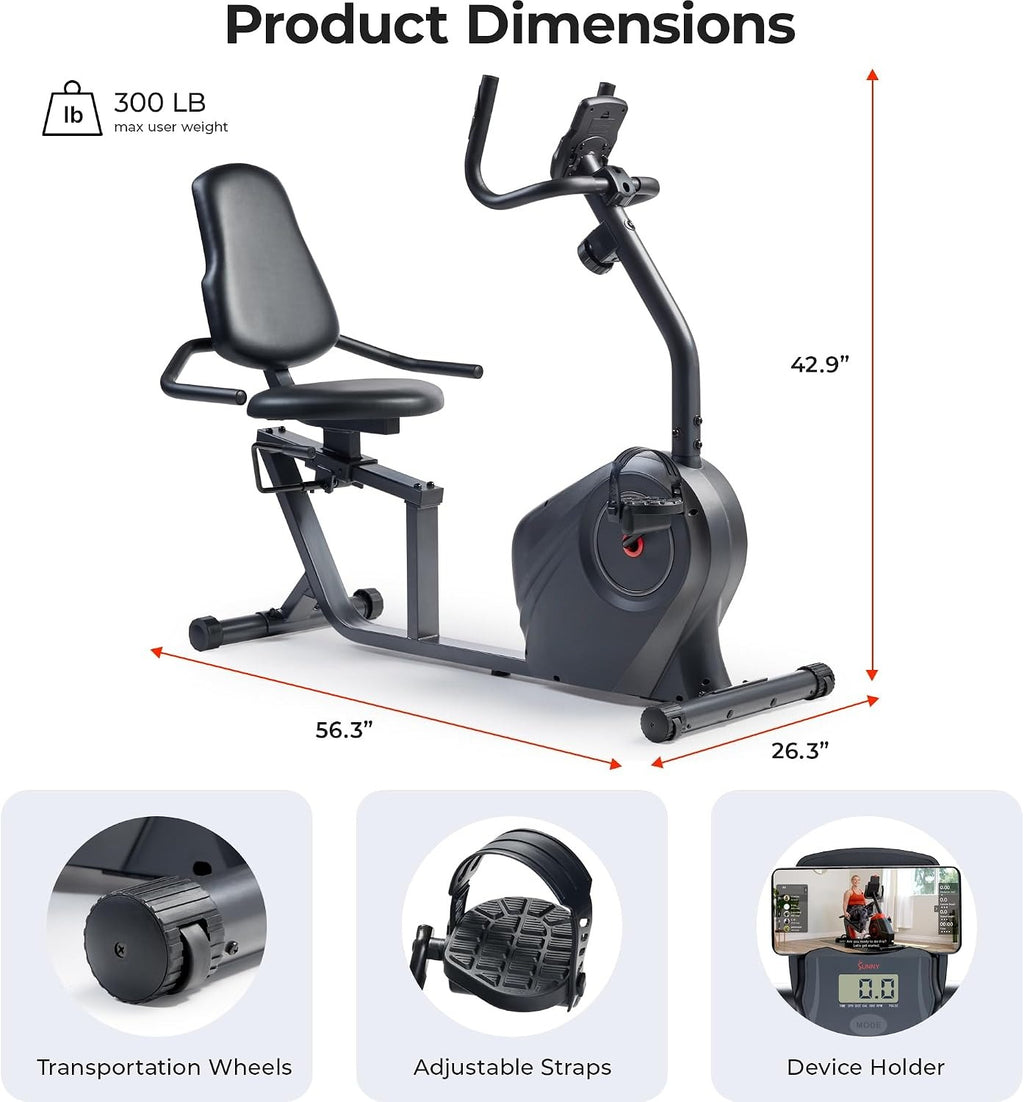 Smart App‑Enabled Recumbent Exercise Bike
